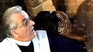 Adorable teens getting caned and spanked by a priest