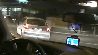 Marga in FunMovies video:Car Blowjob