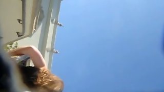 Blonde milf slut real upskirt video