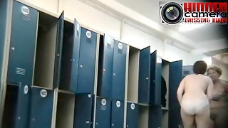 Big booty grannies exposed in a voyeur spy cam video