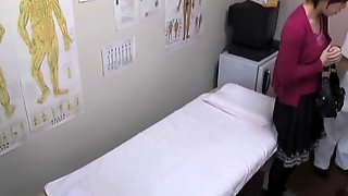Short haired Japanese nailed in voyeur massage video