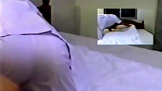 Skinny Japanese enjoys fingering in hidden cam massage video