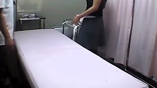 Busty babe toyed nicely in Japanese hidden cam massage video