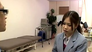 Kinky hot medical exam for a smoking hot Japanese gal