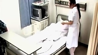 Awesome nurse screwed by her patient in voyeur medical video