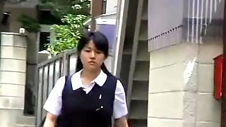 Nice Japanese broads in top sharking video made in public