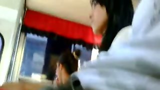 Sexy asian girl in Dickflash bus cought on candid cam by our public flash hunter