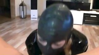 Latex mask blow