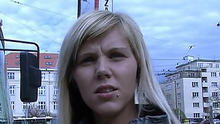 Czech streets - ilona takes cash for public sex