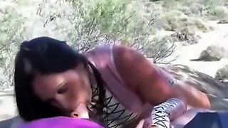 Handjob and blowjob in the dunes of maspalomas