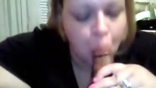 Chubby Swallows Blowjob