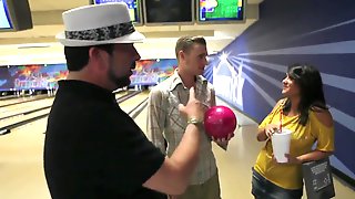 Fuck Team Five goes to a sweet bowling alley