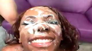 I'm a black slut. Cum on my face!!!