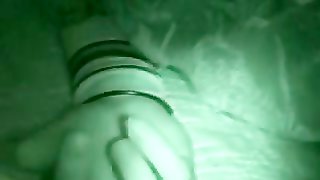 Liz Vicious fingering in night vision