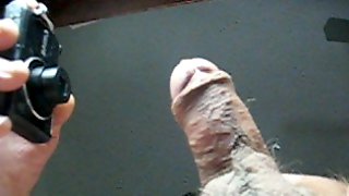 68 yrold Grandpa #137 mature cum close closeup wank uncut