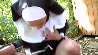 Naughty german nun loves cock