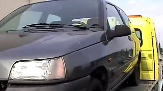 French Mature fucked by Truck Driver