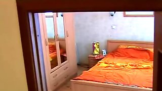 Naked blonde on a hidden camera