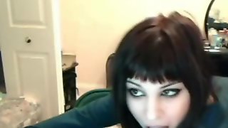 Busty Emo immature private webcam toying