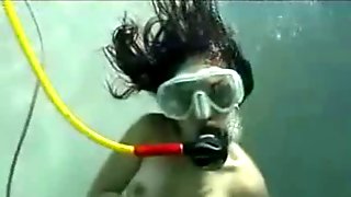 Spitting cum and scuba mask clearing