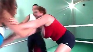 Busty wrestling