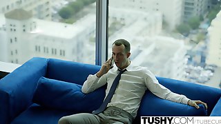 TUSHY Blonde ### Ash Hollywood Gives up her Ass for the first time