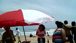 Foregin women enjoying in goa