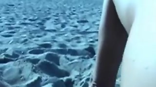 Beach Voyeur Threesome, Cuckold