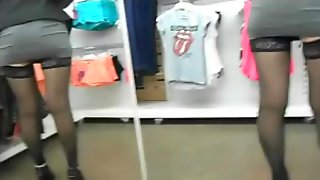 Exhib Milf Flashing in Store