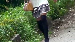 Amazing Asian up skirts got on voyeurs camera