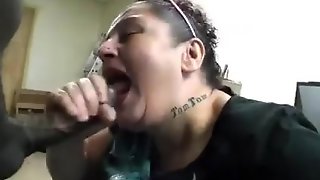 Interracial Cum Eating