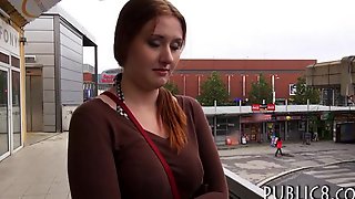 Breasty Eurobabe nailed by pervert boy for a chunk of money