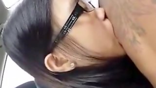 Cute Filipina sucking her black bf