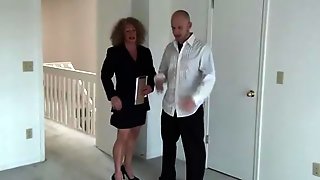Muscle bitch realtor gets what she wants