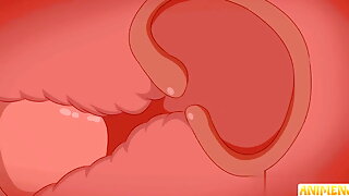 Creampie, Tonåring, Anime, Tecknad, Asiatisk