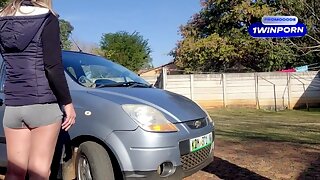 Voiture, Femme, Publique
