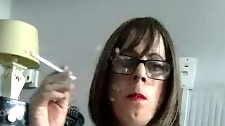 Crossdresser Smoking