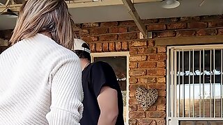 Mutual masturbation with my neighbors wife turns into outdoor creampie