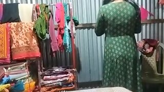 Indian desi bhabhi is dressing