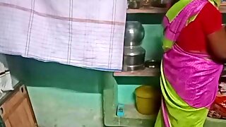 Desi aunty home cleaning sex with his house owner