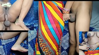 BHABHI URINATED ON BROTHER IN LAW AND GOT FUCKED IN A SEXY SAREE HOT SWXY BHABHI BY DEVAR