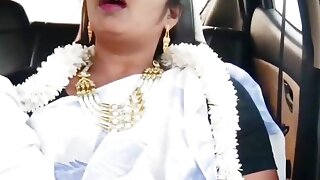 Indian Bhabi Car Sex. Beautiful Saree Housewife Try to Fucking with Stepson Car Drive.telugu Dirty Talks.