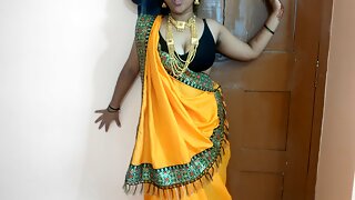 Rajashthani village bhabhi danceing nude in her room