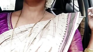 Telugu Stepmom and Stepson Car Sex Crezy Dirty Talks.