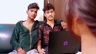 Threesome Sex Between The Horny Couples In The Hot Night With Hindi Sex