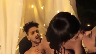 Indian FFM Threesome sex in New Web Series