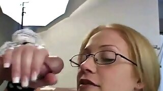 Handjob Teen Glasses