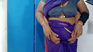 Desi wife seduced her devar hard penetrate super-fucking-hot conversing Tamil clear audio