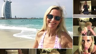 Dubai, Orgasme Plage, Tina Mature, Dirty Tina Creampie