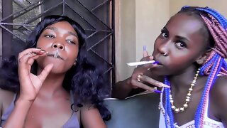 Smoking Black Teen